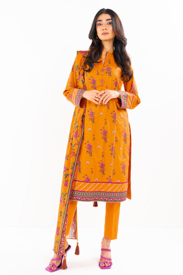 Alkaram Studio SS-52-1-24 Orange Spring Summer Collection Online Shopping